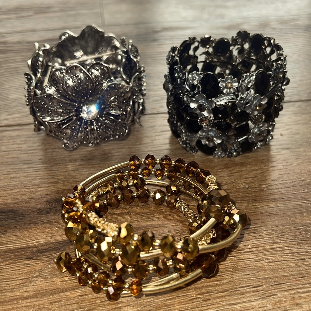 3 Beautiful Bracelets - all in EUC